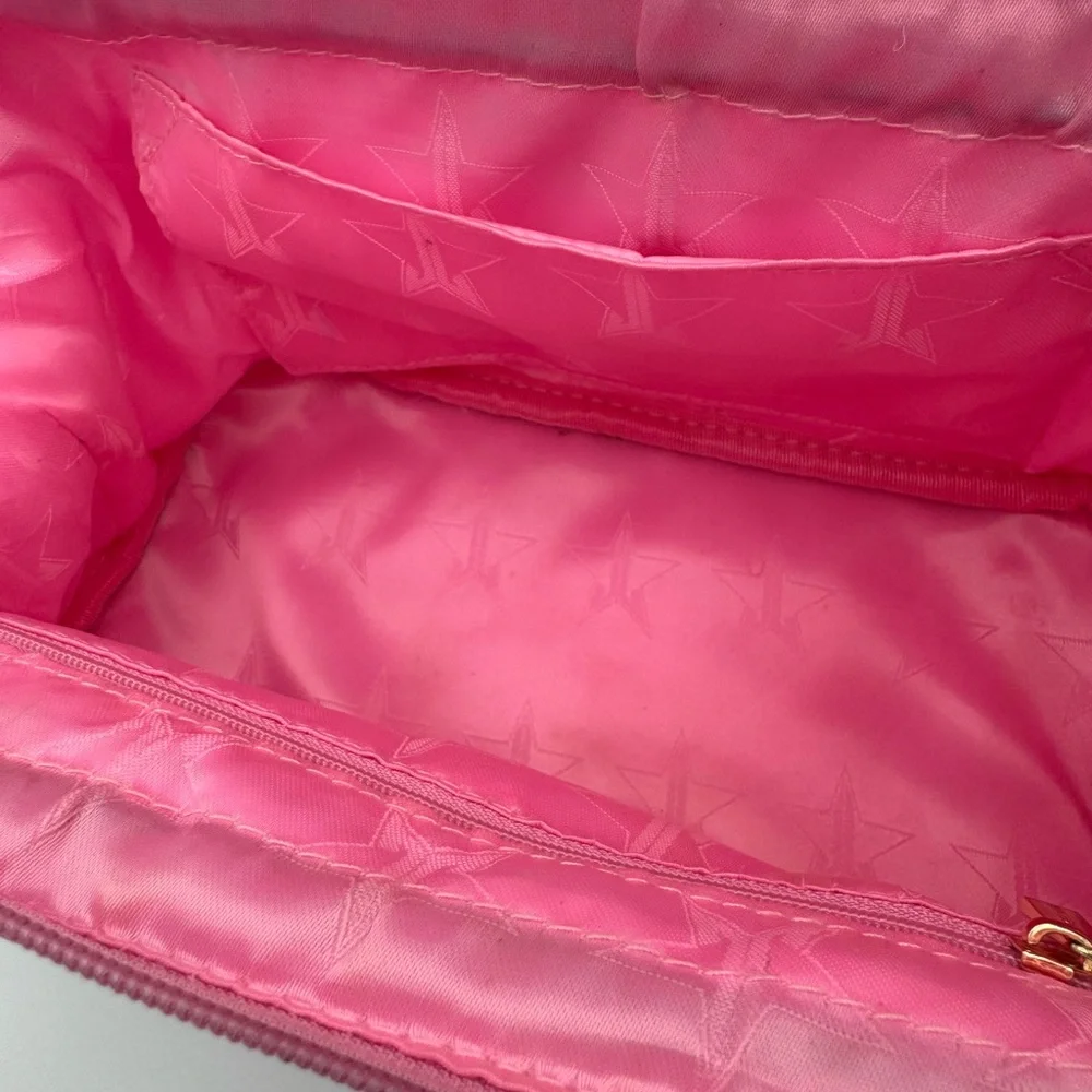 Jeffree Star Cosmetics Pink Travel Makeup Skincare Bag Brush‎ Organizer